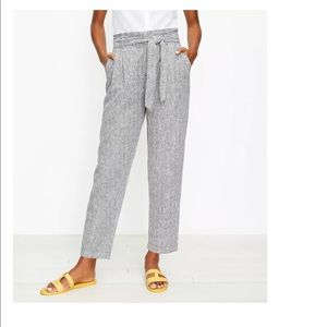 LOFT belted paperbag pants